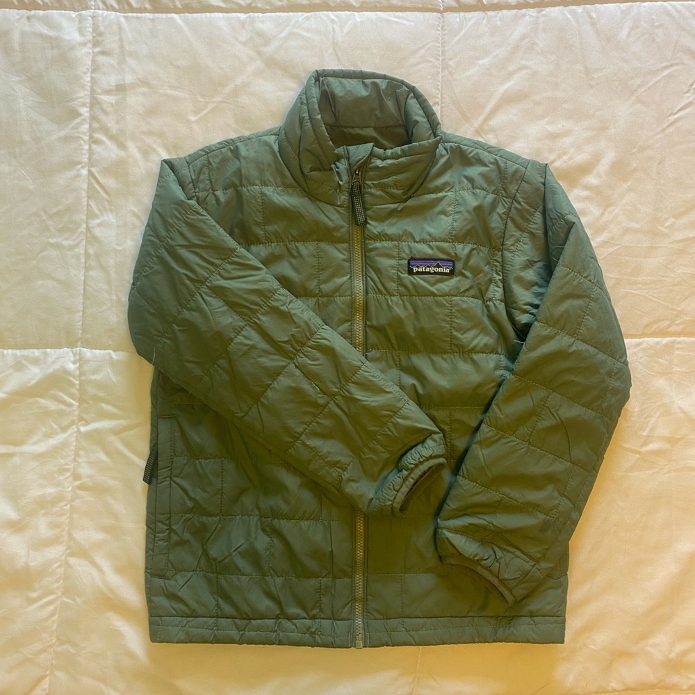 Patagonia Kids Olive Puffer Jacket